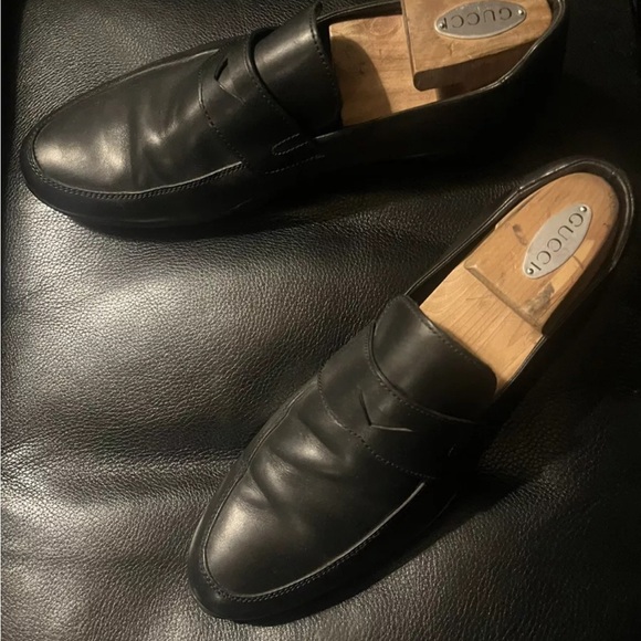 NEW Harry’s of London Black Calf Leather Penny Loafer, Size 43 / US 10 Mens main image 5
